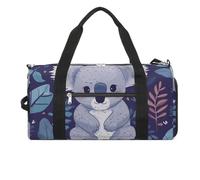 Gym Bag Lovely Pandas Duffel Bag for Men Women Overnight Bag with Shoe Compartment Workout Bags, lovely Koala, One Size, Art Deco