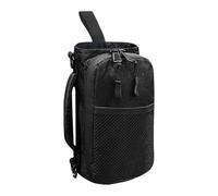 Gym Bag, Magnetic Sling Water Bottle Holder, Compact Sport Pouch with Strong Magnets | Lockable Zippers, Cross Body Design | 1 Piece, Black, 20×11×3.5cm