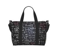 Gym Bag Math Formula Duffel Bag for Men Women Travel Overnight Bag with Shoe Compartment Workout Bags