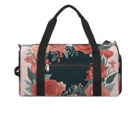 Gym Bag Ocean Beach Duffel Bag for Men Women Overnight Bag with Shoe Compartment Workout Bags, Mother's day bouquet, One Size, Art Deco
