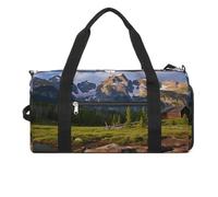 Gym Bag Ocean Beach Duffel Bag for Men Women Overnight Bag with Shoe Compartment Workout Bags, National Park, One Size, Art Deco