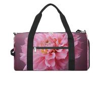 Gym Bag Ocean Fish Duffel Bag for Men Women Overnight Bag with Shoe Compartment Workout Bags, Red Flower, One Size, Art Deco