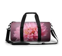 Gym Bag Ocean Fish Duffel Bag for Men Women Overnight Bag with Shoe Compartment Workout Bags, Red Flower, 17.7in/9in/9in, Art Deco