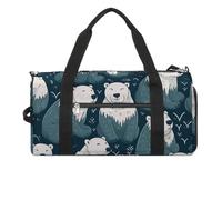 Gym Bag Polar Bear Pattern Printed Duffle Bag Yoga Bag Backpack Duffel Bag Small Gym Bag for Men And Women, style, One Size, Gym Bag