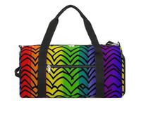 Gym Bag, Pride Rainbow Pattern Printed Gym Bag,zippered Gym Bag,travel Gym Bag,gym Bag with Compartments, Pride Rainbow Pattern, One Size, Stylish
