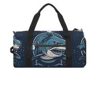 Gym Bag Shark Pattern Printed Duffle Bag Yoga Bag Printed Backpack Duffel Bag Small Gym Bag, style, One Size, Gym Bag