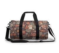 Gym Bag Small Animals Printed Backpack Duffle Bag Yoga Bag with Dry Wet Separated Pocket, style, 17.7in/9in/9in