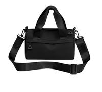 Gym Bag Small Gym Bags Multipurpose Zippered Fitness Bags Outdoor Tote Bag with Shoulder Straps Portable Crossbody Bags for Hiking(Black)
