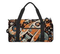 Gym Bag Space Rocket on Moon Printed Duffle Bag Yoga Bag Printed Backpack Duffel Bag Small Gym Bag, style, One Size, Gym Bag