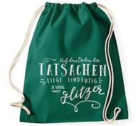 Gym Bag - Sparkle - On The Floor Is Clearly that the Over Sparkle Quotes Gym Bag Moon Works®, dark green