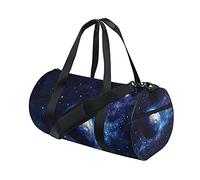 Gym Bag Sports Duffel Bag Weekender Bag Tote Planet Earth Nebula Space Travel Workout Bag Shoulder Backpack for Women Men