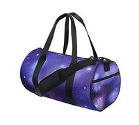 Gym Bag Sports Duffel Bag Weekender Bag Tote Star Nebula Galaxy Purple Blue Travel Workout Bag Shoulder Backpack for Women Men