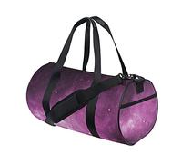 Gym Bag Sports Duffel Bag Weekender Bag Tote Star Purple Nebula Travel Workout Bag Shoulder Backpack for Women Men