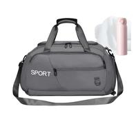 Gym Bag Travel Bag - Large Capacity Bag, Waterproof Outdoor Bag, Leisure Sports Handbag for Men, Women, Yoga, Swimming, Fitness, Multiple Pockets for Travel, Mountaineering, gray, see description, See