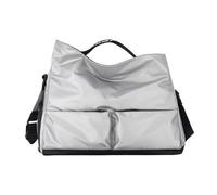 Gym Bag Travel Duffle Bag for Sports Training Swimming 18.11x9.45x15.75 inch Large Capacity Oxford Cloth Carry-On- Silver