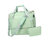 Gym Bag Travel Duffle Bag Shoulder Bag Luggage Lightweight with Wet Pocket Weekender Bag for Traveling Workout Trip Exercise(Green)