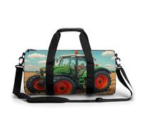 Gym Bag Travel Firefighter Fireman Duffel Bag with Compartment Workout Bag Overnight Bag for Women Men, Fantasy Farm Tractor, 17.7in/9in/9in