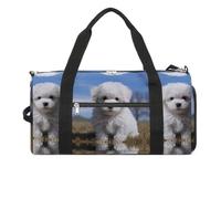 Gym Bags for Men Women Travel Duffle Bag Bichon Frise Dog Lightweight Carryon Gymbag Sports Bag for Travel, style, One size, Style, One size