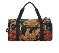 Gym Bags for Men Women Travel Duffle Bag Dragon Chinese Background Lightweight Carryon Gymbag Sports Bag for Travel, style, One size, Style, One size