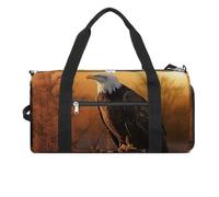Gym Bags for Men Women Travel Duffle Bag Golden Sunset Bald Eagle Lightweight Carryon Gymbag Sports Bag for Travel, style, One size, Style, One size