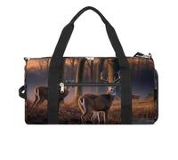 Gym Bags for Men Women Travel Duffle Bag Nature Wild Animal Deers Lightweight Carryon Gymbag Sports Bag for Travel, style, One size, Style, One size