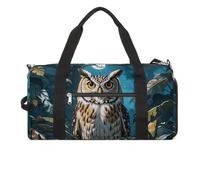 Gym Bags for Men Women Travel Duffle Bag Owl Nocturnal Exotic Lightweight Carryon Gymbag Sports Bag for Travel, style, One size, Style, One size