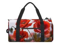 Gym Bags for Men Women Travel Duffle Bag Poppy Flowers Vivid Petals Lightweight Carryon Gymbag Sports Bag for Travel, style, One size, Style, One size