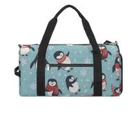 Gym Bags for Men Women Travel Duffle Bag Winter Christmas Penguins Lightweight Carryon Gymbag Sports Bag for Travel, style, One size, Style, One size