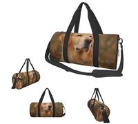 Gym Bags Small Basketball Duffel Bag Overnight Bag with Shoe Compartment Carryon Bag for Men Women, Golden Retriever, One Size