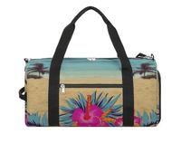 Gym Bags Small Cheetah Looking Out Over Savanna with Sunset Duffel Bag Overnight Bag with Shoe Compartment Carryon Bag for Men Women, Hawaii scenery, One Size, Art Deco