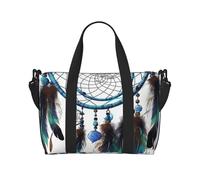 Gym Bags Small Dairy cow Duffel Bag Overnight Bag with Shoe Compartment Carryon Bag for Men Women, Native Dream Catcher, One Size