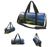 Gym Bags Small Fireflies Duffel Bag Overnight Bag with Shoe Compartment Carryon Bag for Men Women, Scenic Hawaii Golf Tropical, One Size