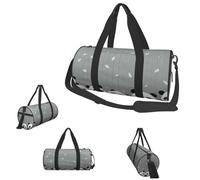 Gym Bags Small Garden Bunny Duffel Bag Overnight Bag with Shoe Compartment Carryon Bag for Men Women, Funny Baby Panda, One Size