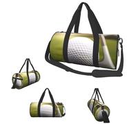 Gym Bags Small Golden Retriever Dog Duffel Bag Overnight Bag with Shoe Compartment Carryon Bag for Men Women, Sport Golf Ball, One Size