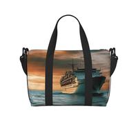 Gym Bags Small Makeup Theme Pattern Duffel Bag Overnight Bag with Shoe Compartment Carryon Bag for Men Women, Cruise Ship, One Size