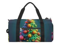 Gym Bags Small Orangutan Face Duffel Bag Overnight Bag with Shoe Compartment Carryon Bag for Men Women, Cartoon Christmas Tree79618180-007d-11ef-8e6d, One Size, Art Deco