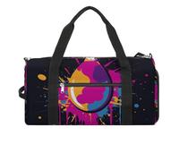Gym Bags Small Orangutan Face Duffel Bag Overnight Bag with Shoe Compartment Carryon Bag for Men Women, Doodle Light Bulb, One Size, Art Deco