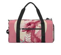 Gym Bags Small Orangutan Face Duffel Bag Overnight Bag with Shoe Compartment Carryon Bag for Men Women, Dragon and Lollipop, One Size, Art Deco