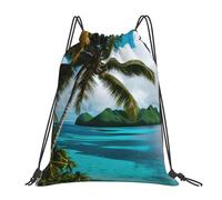 Gym Bagstring Backpack For Holiday Men Hiking 36X42Cm Durable Lightweight Drawstring Bag Norway Islands