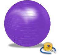 Gym Ball for Core Training Anti-Burst Non-Slip Yoga Ball for Pilates & Pregnancy - Exercise Ball with Pump, Extra Large Stability Fitness Ball 75cm (Purple)