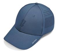 Gym Baseball Hats for Men by King & Fifth | Baseball Hat with Low Profile & Stylish Fabric + Workout Hat + Baseball Caps, Blue Abyss, XS