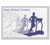 Gym Birthday Cards for him - Best Unusual Unique Cool - Extra Special - Men Male (Grandson Birthday Card - Fitness theme)