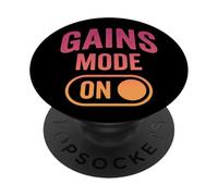 Gym Bro Gains Mode On Funny Workout PopSockets Adhesive PopGrip