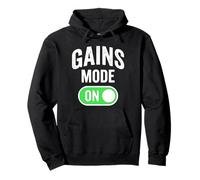 Gym Bro Gains Mode On Funny Workout Pullover Hoodie
