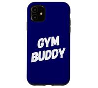 Gym Buddy Fitness Workout Friend Weightlifter Bodybuilding Case for iPhone 11