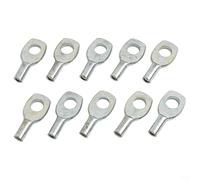 Gym Cable Eyelet Terminal Set 10 Metal Stoppers for Pulley Machines and Equipment Maintenance (6mm)
