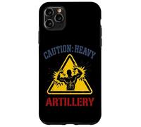 Gym Caution Heavy Artillery Bodybuilding Funny WeightLifting Case for iPhone 11 Pro Max