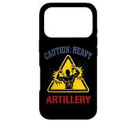 Gym Caution Heavy Artillery Bodybuilding Funny WeightLifting Case for iPhone 17 Pro