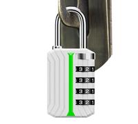 Gym Code Padlock with Glow in the Dark Markers Gate Lock for Backpacking, Outdoor, Garage, Patio, Porch, Moving Home, Hiking