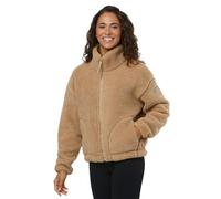 Gym+Coffee Womens Industry High Collar Fleece Jacket Colour: Sand, Size: Extra Large